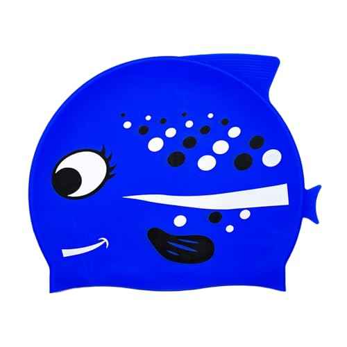 Swim Cap Kids Silicone Swimming Cap for Toddler Swim Hat Water Hats for Girl Boy 3-5 Years