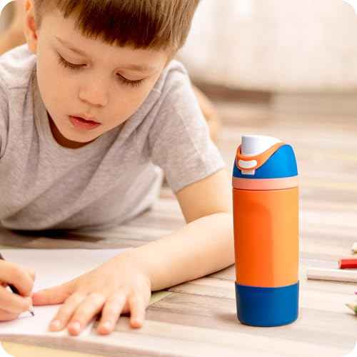 Silicone Boot for Owala Kids Water Bottle 14/16 oz, Anti-Slip Protective Sleeve Bottom Protector for Owala Kids Tumbler 12oz, FreeSip 16oz