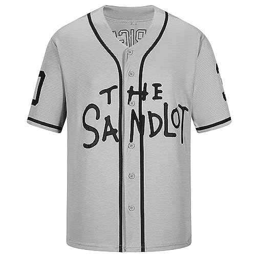 90s Outfit for Men,Sandlot 30 Jersey Rodriguez 30 Squints 5 Yeah-Yeah 11 Short Sleeve Baseball Jerseys for Men Women