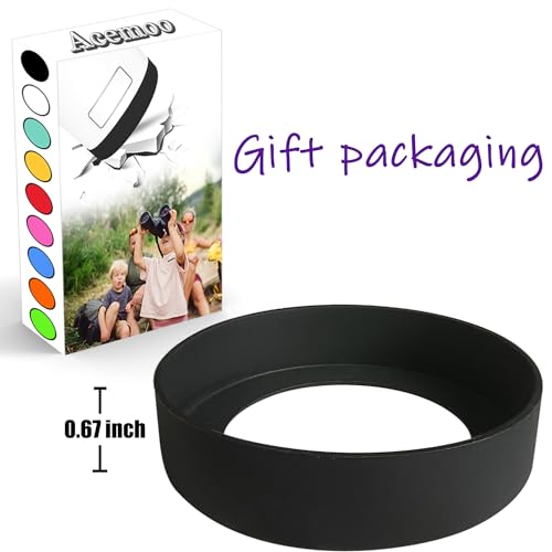 Acemoo Silicone Boot Sleeve for YETI Rambler Jr 12 oz and 18 oz, Safer Protection for YETI Rambler Bottle - Dishwasher Safe