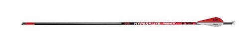 Barnett 20" Hyperflite Crossbow Arrows, Precision Hunting Bolts for Barnett Hyper Series Crossbows, with Red & White Heat Vanes, 5-Pack