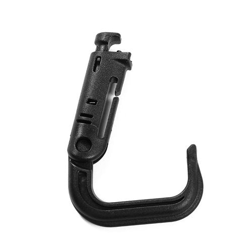 DraCra 12 Pack Tactical Gear Clips Lightweight Nylon D-Ring Locking Carabiners Tactical Carabiner Keychain Utility Hooks Hanging Buckle for Molle Webbing Straps Binding Ribbon Backpack Attachments