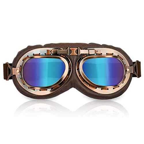 Cosplay Goggles Steampunk Motorcycle Goggles Costume Retro Pilot Style