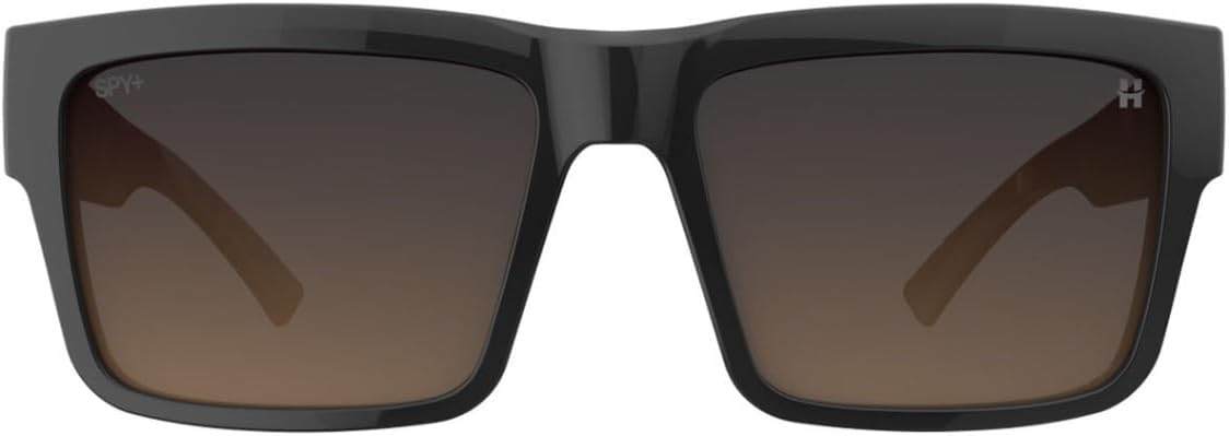 Spy Optic Montana Sunglasses Black Honey Tortoise with Happy Dark Brown Fade Lens