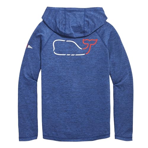vineyard vines mens Otg Whale Outline Long-sleeve Harbor Hoodie Tee
