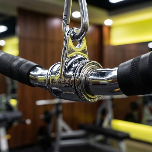 30 Inch Lat Pulldown Bar with Rotating Handle for Cable Machine & Strength Training