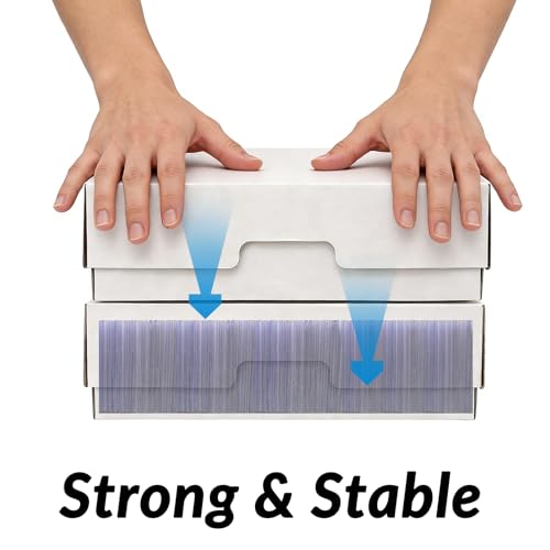 5 Row Trading Card Storage Box Bulk Pack for TCG, Magic, Sports Cards - 4000 Count