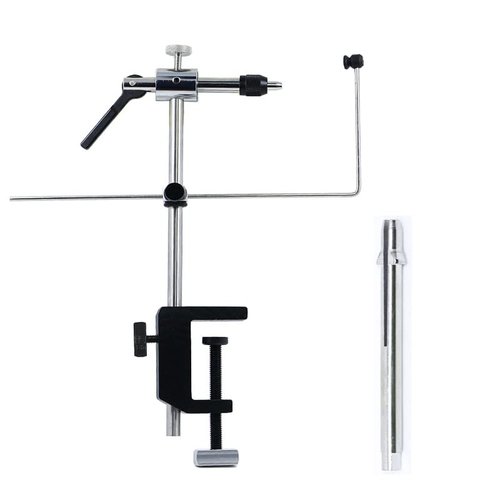 Bolsek Fly Tying Vise 360° Rotary Adjustable Fly Fishing Vise Practical Fly Tying Tool with Steel Reinforced Hook Jaw Durable Handy Fly Fishing Tackle