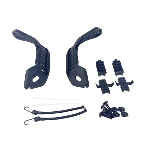 Airsoft Helmet Rail Set Accessories for MICH PASGT Helmet - Black, One Size