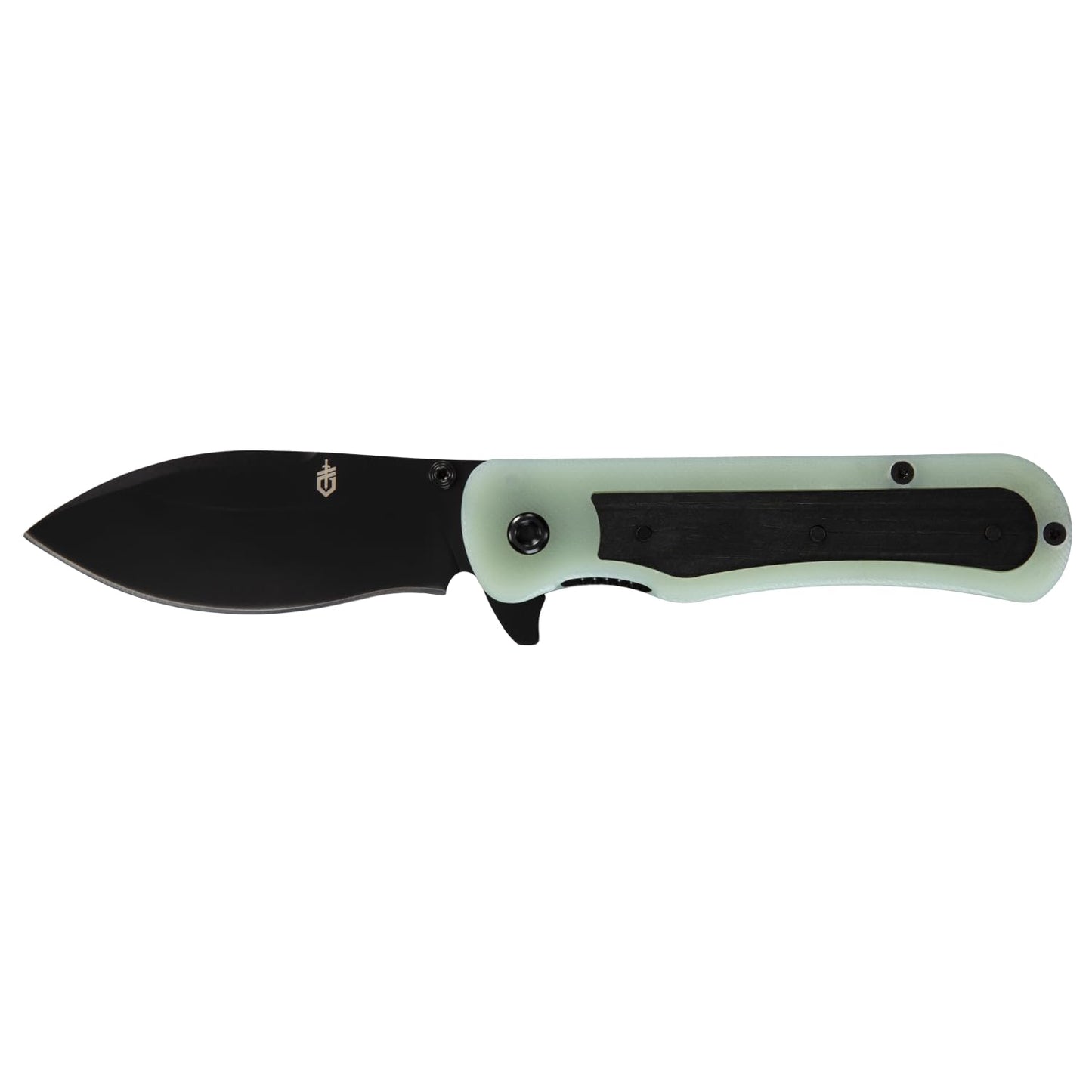 Gerber Gear Confidant EDC Pocket Knife, 3.2" Drop Point Plain Edge Folding Knife, Jade and Black Bamboo