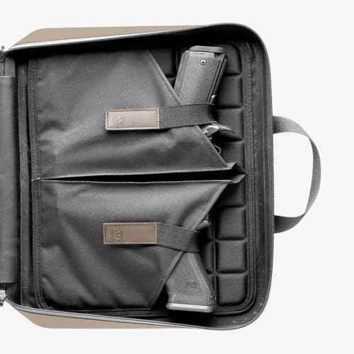 Magpul DAKA Double Pistol Case Zippered Semi-Rigid Gun Case, Black
