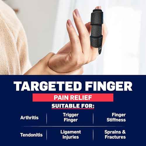 Dr. Arthritis Finger Brace Support, Versatile Trigger Finger Splints for Arthritis, Sprain, Injury Recovery & Hand Pain Relief, Splint Kit Compression that Fits Index, Middle, Ring, Pinky Joints (Black, Regular)