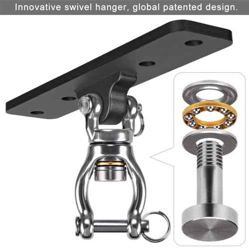 Black Heavy Duty Swing Hanger Kit for Indoor & Outdoor Play - 900LB Capacity