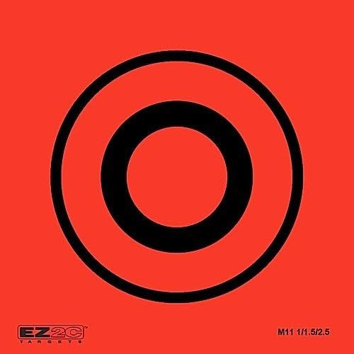 EZ2C Mini Shooting Targets, Bright Flourescent Self-Adhesive 3.5" x 3.5" (Tear-Off Pads of 25 or 100)