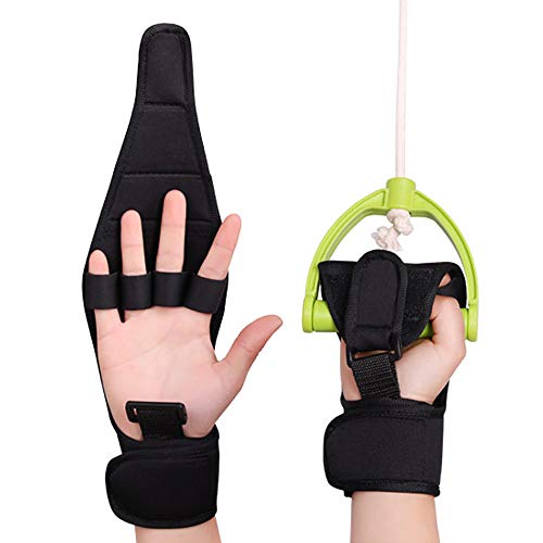 Finger Support Brace for Stroke Hemiplegia Hand Rehabilitation - Adjustable Elastic Cloth