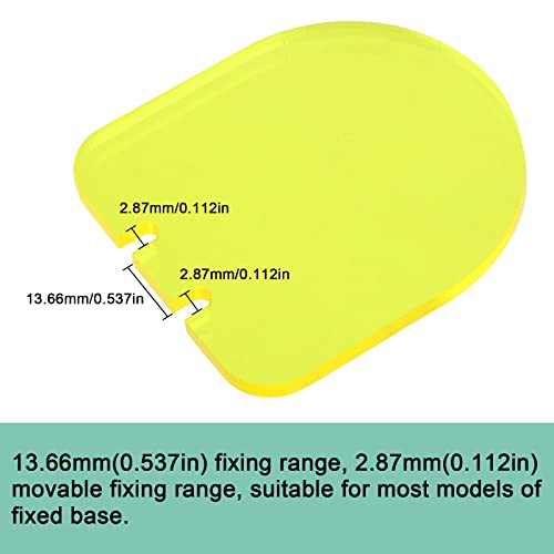 High Impact Lens Protector for 20mm Rail Scope Shields - Clear & Yellow