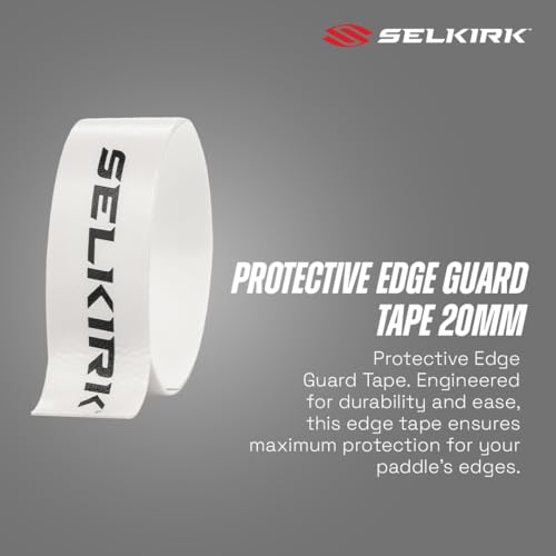 Pickleball Edge Guard Tape 20mm x 350mm White - Paddle Protection Accessory