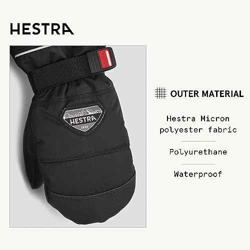 Hestra CZone Junior Mitt (Youth 2-13yrs) I Waterproof, Insulated Kids Mitten for Skiing, Snowboarding or Playing in The Snow