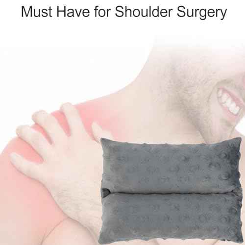 Neck Pad Strap Cushion Pillow for Arm Sling Comfort Shoulder Support Pad Rotator Cuff Replacemet Surgery Elbow Brace Carry Padded Cover Broken Wrist Hand Injury Cast, Minky Dot Dark Gray