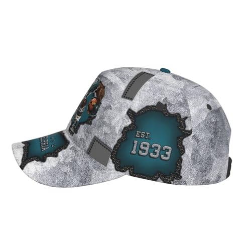 Philadelphia City Silhouette Baseball Cap 3D Print Joinery Adjustable Snapback Hat for Men Women Fans Gift