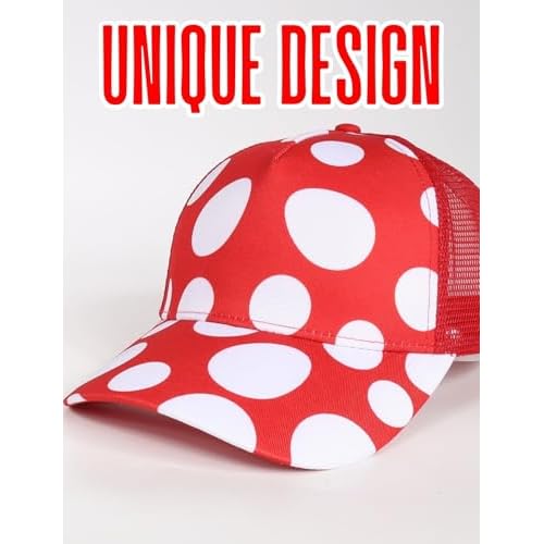 InnoBeta Mushroom Gifts for Women Men, Mushroom Cap Embroidered Adjustable Hat Gifts Accessory for Birthday & Christmas