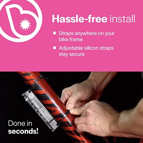 GoBrightz LED Bike Frame Light - Night Riding Underglow Light Bar with 4 Modes - Cool Bicycle Lights for Kids & Adults