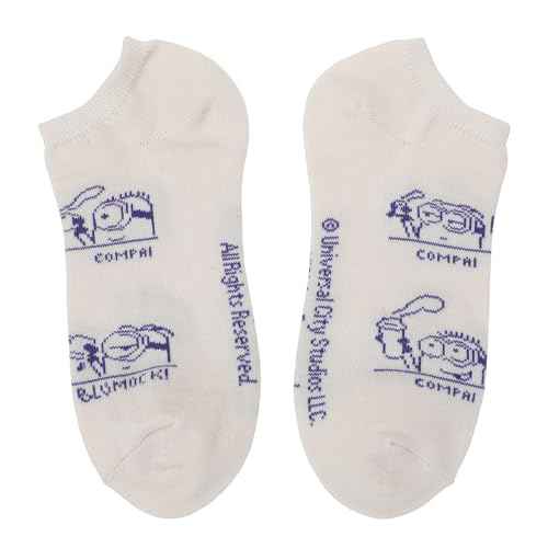 Bioworld Despicable Me Minions Coffee Break Women's 5-Pair Ankle Socks
