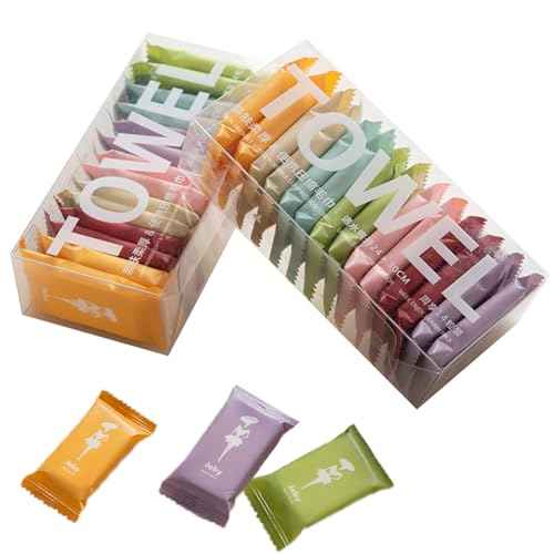 Disposable Compressed Face Towel, 28Pcs Portable Compressed Towel Tablets, Thicker Super Absorbent Disposable Washcloths for Travel, Camping Hiking, Beauty Salon, Daily Use,Outdoor