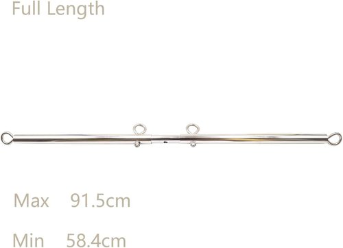 YILUQIFLY Stainless Steel Silver Adjustable Pilates Bar Set Sports Aid Training Fitness Gear (Silver A)