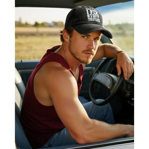 Cotton Baseball Cap Adjustable Mens Gifts Ideas for Birthday