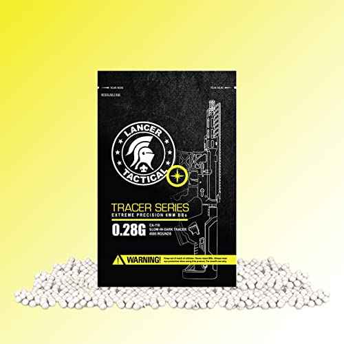 Lancer Tactical Pro Series 0.28g Tracer Airsoft BBS 4000 RoundsX3