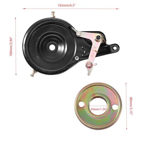 80mm Rear Drum Brake Assembly for Electric Scooters and Bikes