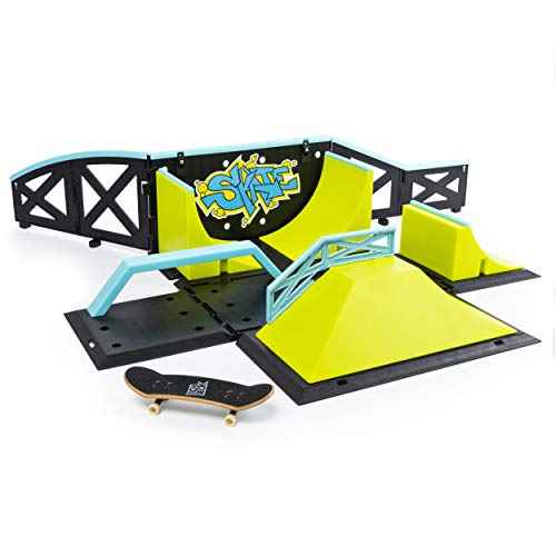 Tech Deck, Transforming SK8 Container Pro Modular Skatepark with Exclusive Fingerboard, Kids Toy for Ages 6 and Up (Styles May Vary)
