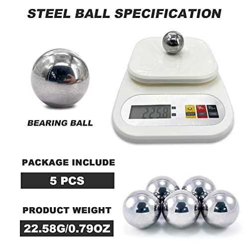 1.5 Inch Steel Ball Bearings - Assorted 38mm Bicycle Bearing Balls - 2 Pieces