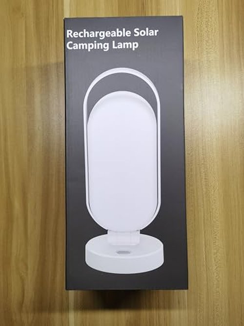 Hapfish Rechargeable Solar Camping Lantern, 5000mAh Battery Powered LED Lights, Dimmable Foldable Waterproof Camping Essentials, Lamp for Power Outages, Camping Gear, Hurricane, Emergency, Indoor