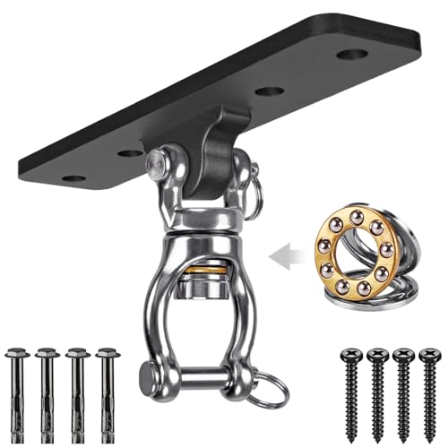 Black Heavy Duty Swing Hanger Kit for Indoor & Outdoor Play - 900LB Capacity