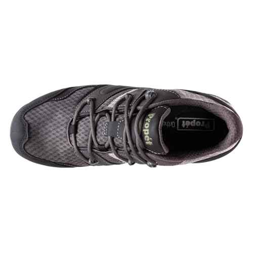 Propet Mens Vercors Hiking Hiking Sneakers Shoes - Black, Grey