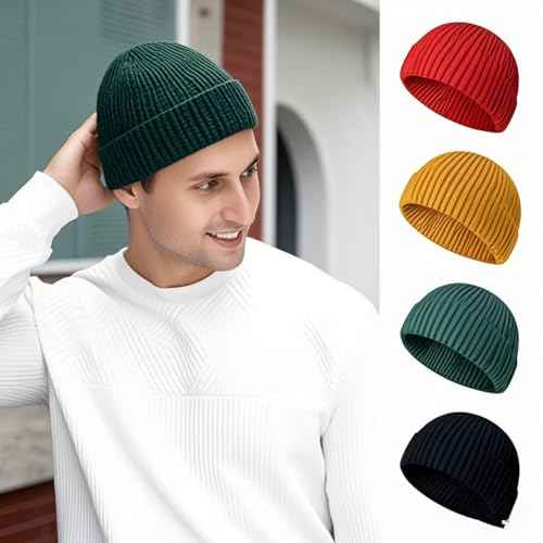 CAZYTOYZ Trawler Beanie Watch Hat Roll-up Edge Skullcap Fisherman Beanie for Women Men