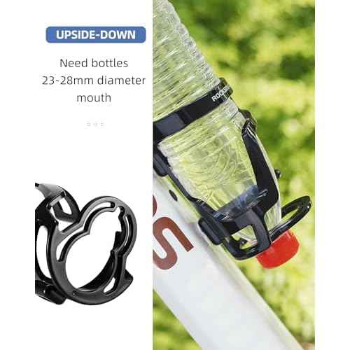 ROCKBROS Bike Water Bottle Holder, Lightweight Durable Bike Water Bottle Cage, Water Bottle Holder for Road Mountain Bikes
