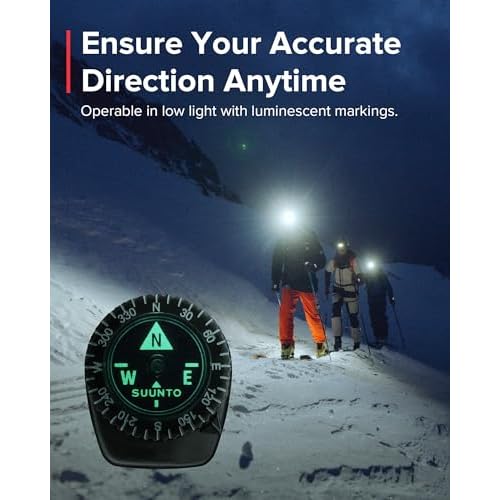 SUUNTO Multifunctional Compass, Northern Hemisphere, Compact Waterproof Navigation Comapss for Hiking & Adventure