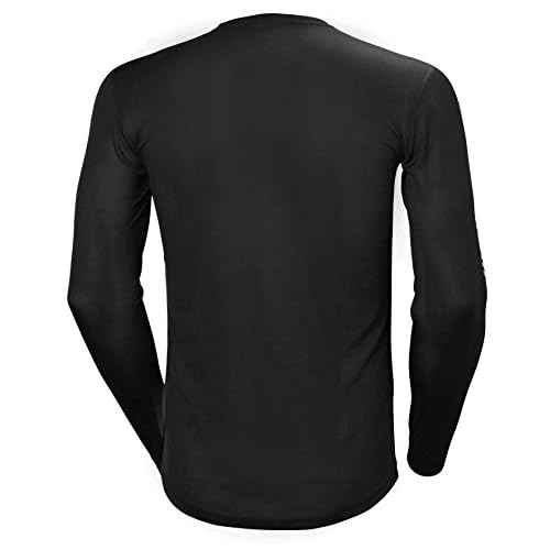 Helly Hansen Men's HH LIFA Stripe Crew Base Layer, 998 Black, Small