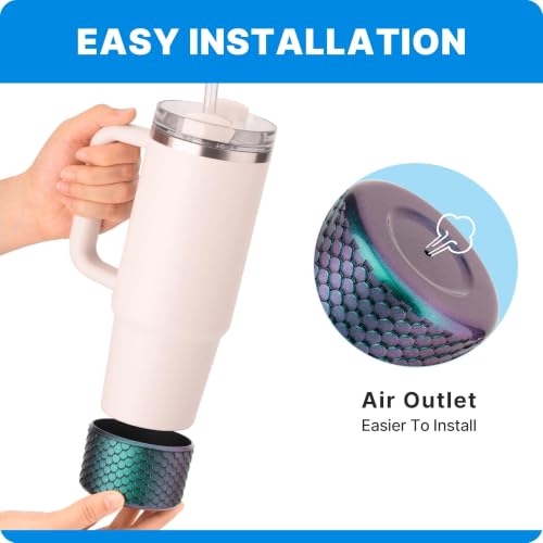 Emerald Silicone Boot for Stanley Quencher & Hydro Flask 12-40 oz - Water Bottle Protector