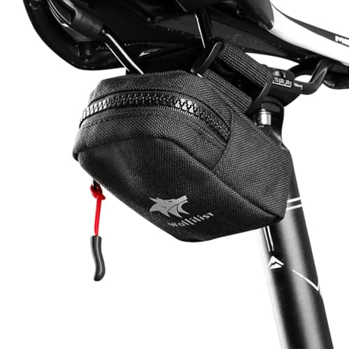 Compact Cycling Saddle Bag - Fits Under Bike Seat for easy storage - Road Bike & Bicycle Seat Bag - Tiny Durable & Water-resistant (Small)