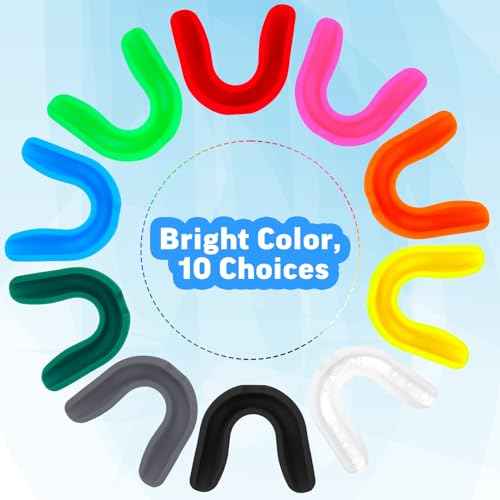 Frienda Sport Mouth Guards Mouthguard 10 Pcs Gum Mouth Guard Teeth Armor Game Guard for Boxing Basketball Football Hockey Karate Basketball Rugby Match