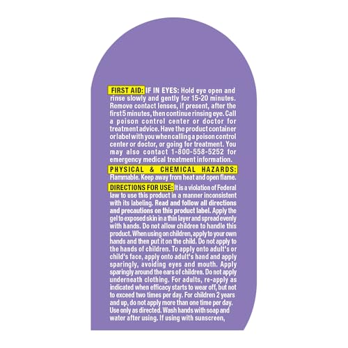 OFF! Clean Feel Insect Repellent Clear Gel with 20% Picaridin, Bug Repellent with Long Lasting Protection from Mosquitoes and Ticks, Hydrating, 3.8 oz
