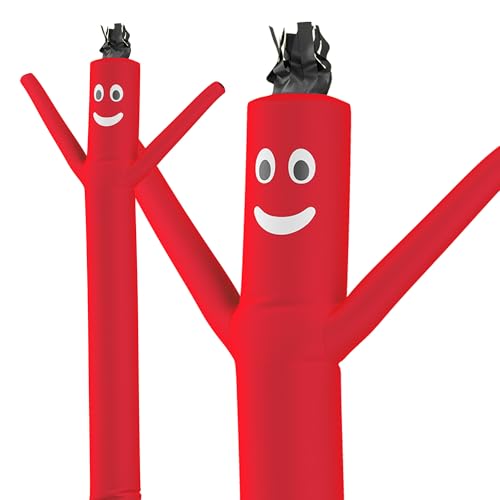 LookOurWay 10ft Inflatable Tube Man Attachment - Red Wacky Waving Inflatable for Business Promotion