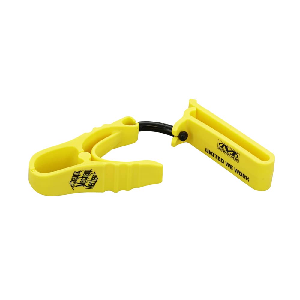 Mechanix Wear Glove Clip - Nonconductive Clip for Convenient Glove Access - Supports Belt Attachment - For Construction - Safety Accessory - Yellow