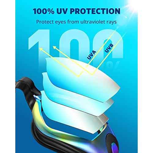 Aegend Swim Goggles, Swimming Goggles No Leaking Full Protection Adult Men Women Youth