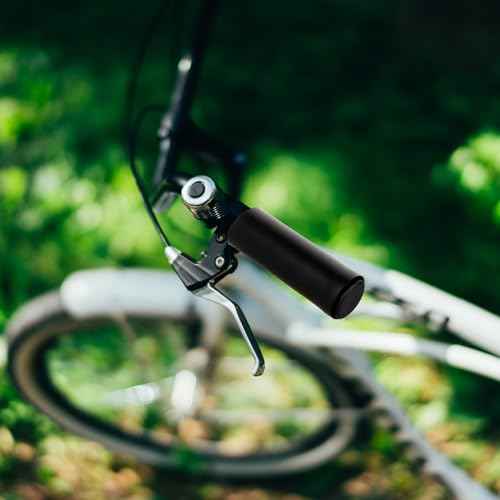 2 Pairs Bike Handle Grips, Foam Comfortable Shock Absorption Bike Handlebar Grips Sponge Covers Anti-Slip Handlebars Grip Compatible with Mountain, Scooter