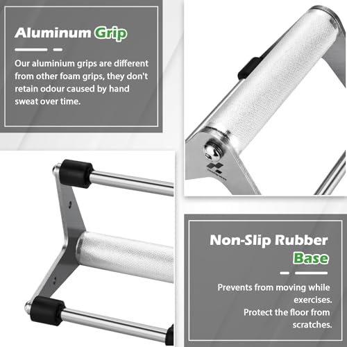 Heavy Duty Stainless Steel Push Up Handles for Strength Training - Support Up to 500lbs, Non-Slip Gym Exercise Equipment